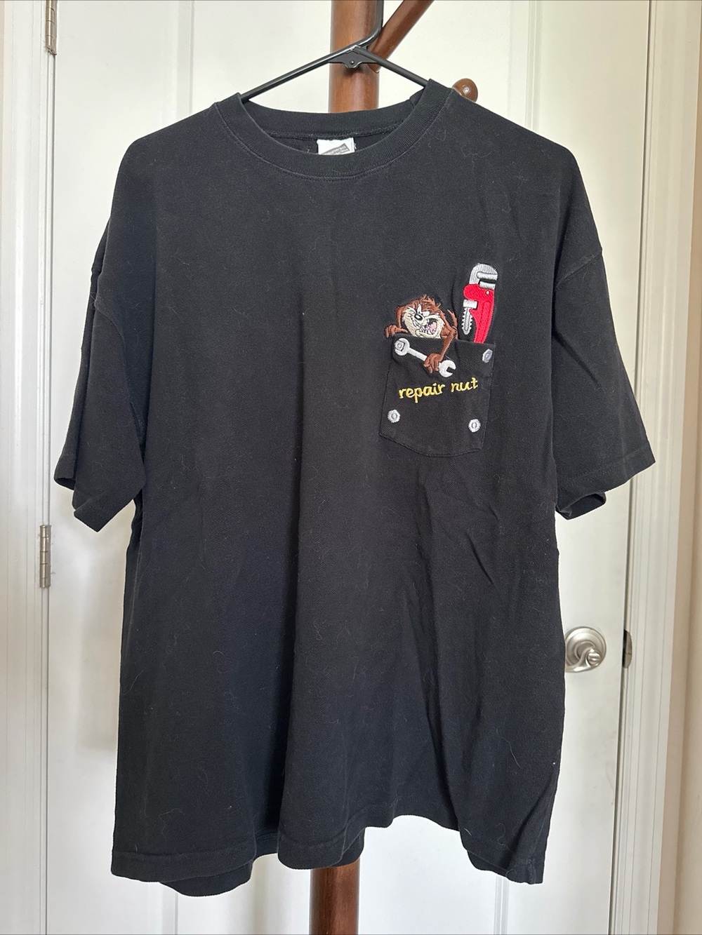 Looney Tunes Taz Repair Nut Pocket Tee